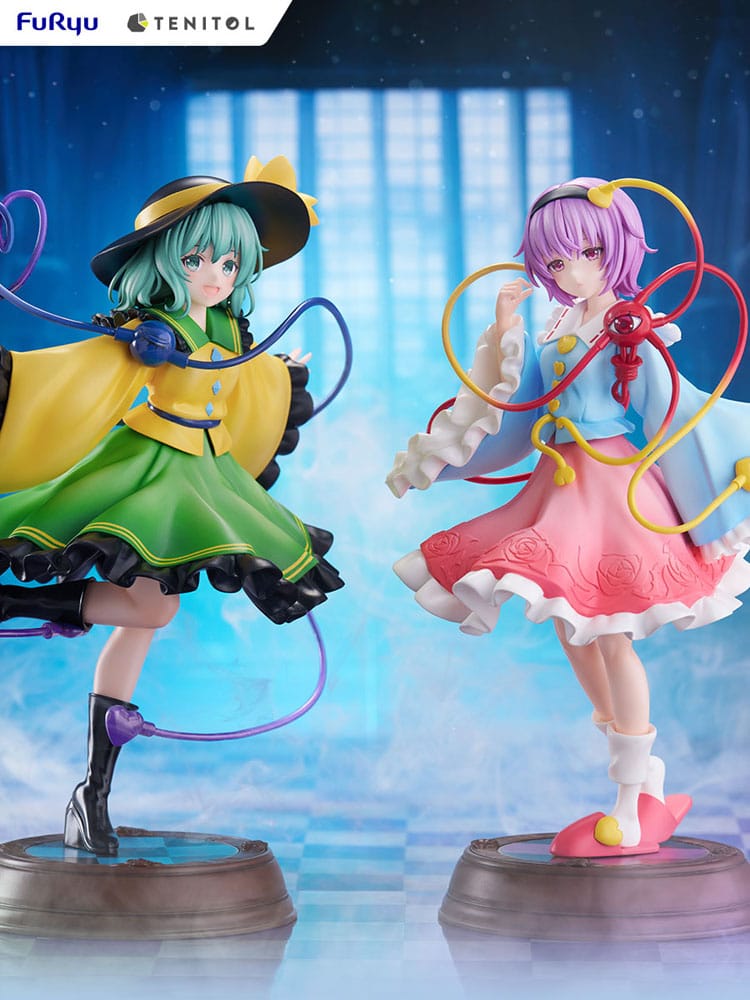 SU ORDINAZIONE Touhou Project Tenitol PVC Statue Koishi Komeiji & Satori Komeiji 22 cm   
