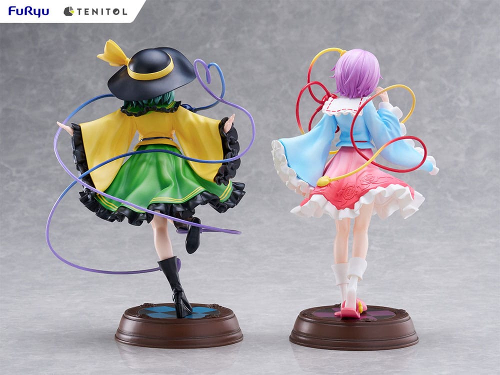SU ORDINAZIONE Touhou Project Tenitol PVC Statue Koishi Komeiji & Satori Komeiji 22 cm   