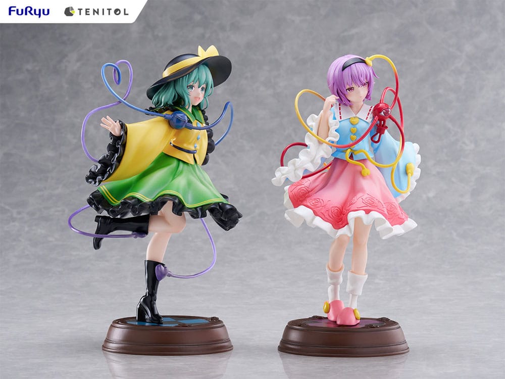 SU ORDINAZIONE Touhou Project Tenitol PVC Statue Koishi Komeiji & Satori Komeiji 22 cm   