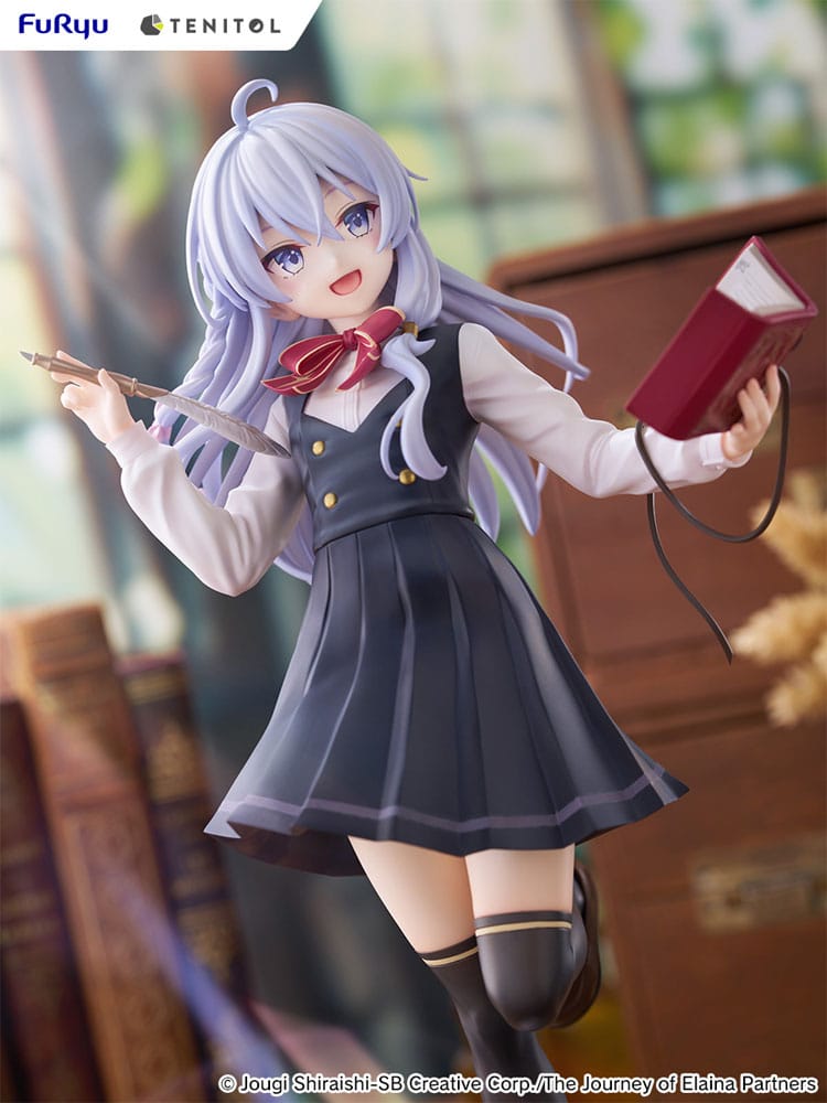 PREORDINE 02/2026 Wandering Witch: The Journey of Elaina Tenitol Tall PVC Statue Elaina School Uniform Ver. 29 cm (PREORDINE NON CANCELLABILE)