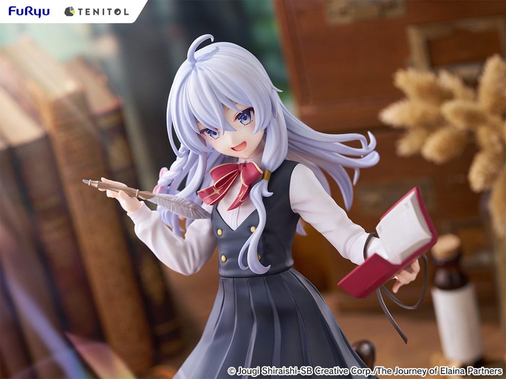 PREORDINE 02/2026 Wandering Witch: The Journey of Elaina Tenitol Tall PVC Statue Elaina School Uniform Ver. 29 cm (PREORDINE NON CANCELLABILE)
