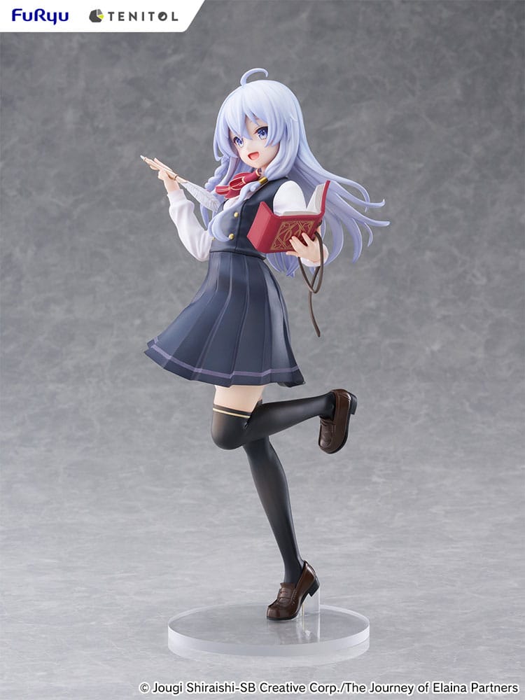 PREORDINE 02/2026 Wandering Witch: The Journey of Elaina Tenitol Tall PVC Statue Elaina School Uniform Ver. 29 cm (PREORDINE NON CANCELLABILE)