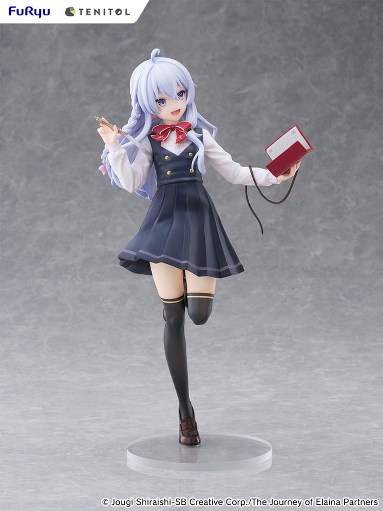 PREORDINE 02/2026 Wandering Witch: The Journey of Elaina Tenitol Tall PVC Statue Elaina School Uniform Ver. 29 cm (PREORDINE NON CANCELLABILE)