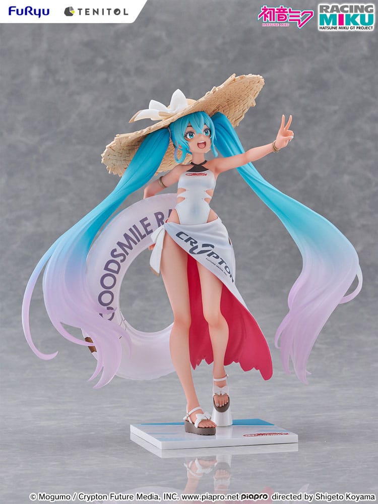 PREORDINE ESAURITO Hatsune Miku GT Project PVC Statue 1/7 Racing Miku 2024: Tropical Ver. 21 cm (PREORDINE NON CANCELLABILE)