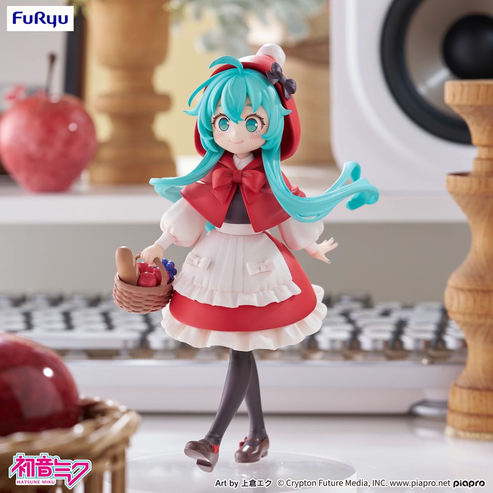 SU ORDINAZIONE Hatsune Miku Desktop Fairy PVC Statue Hatsune Miku Little red riding hood Ver. 16 cm   