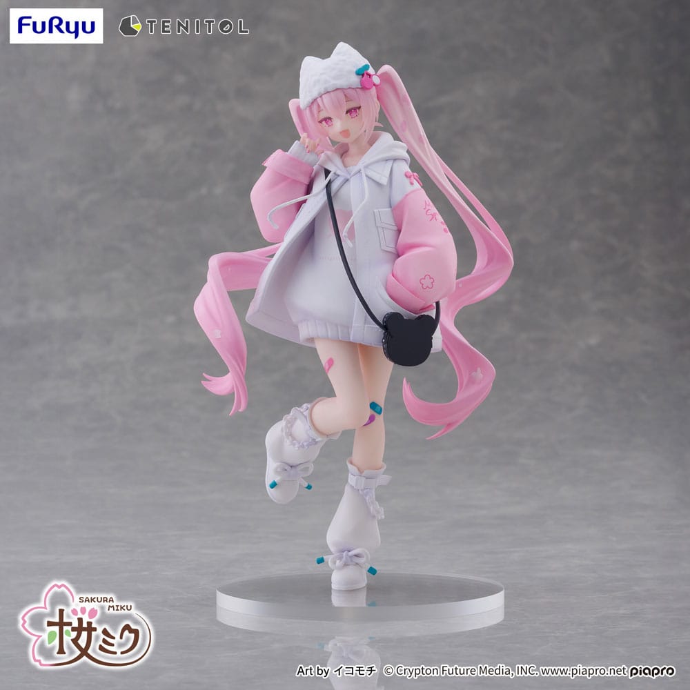 VORBESTELLUNG+ 06/2026 Hatsune Miku Tenitol PVC-Statue Sakura Miku Cooler Stil [petit] 19 cm