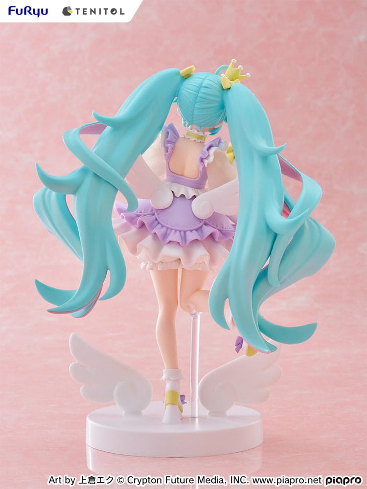 PREORDINE+ 02/2026 Hatsune Miku Tenitol PVC Statue Hatsune Miku Yumekawa Princess Lavender Ver. 21 cm