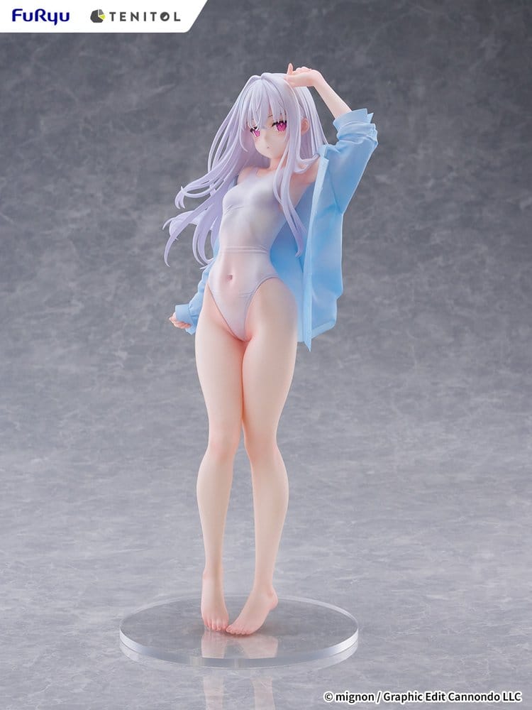 PREORDINE+ 06/2027 Mignon Works Tenitol Tall PVC Figure Shiro Swimsuit Ver. 30 cm