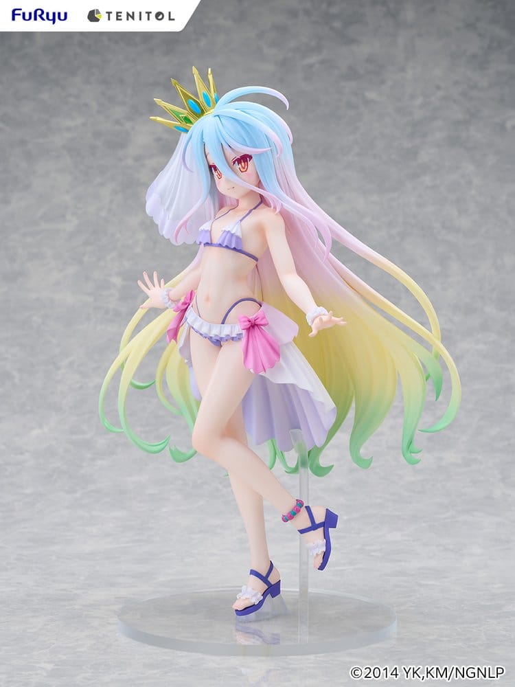 PREORDINE+ 09/2027 No Game No Life Tenitol Tall PVC Figure Shiro swimwear dress Ver. 29 cm