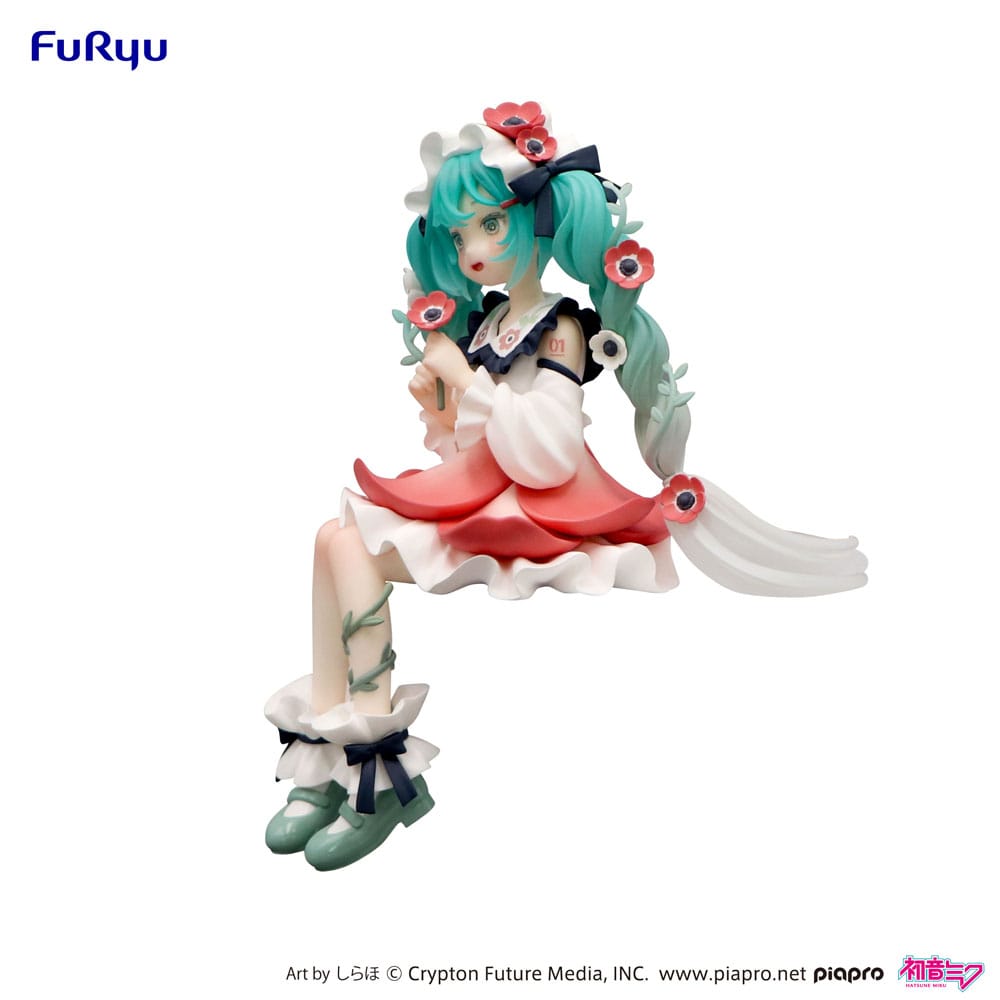 PREORDINE+ 09/2025 Hatsune Miku Noodle Stopper PVC Statue Hatsune Miku Flower Fairy Anemone 14 cm
