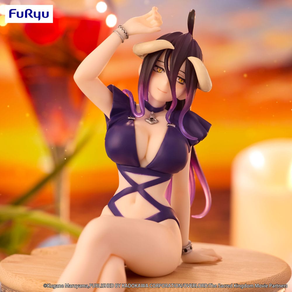 PREORDINE+ 10/2025 Overlord Noodle Stopper PVC Statue Albedo Swimsuit Dark Purple Color Ver. 16 cm