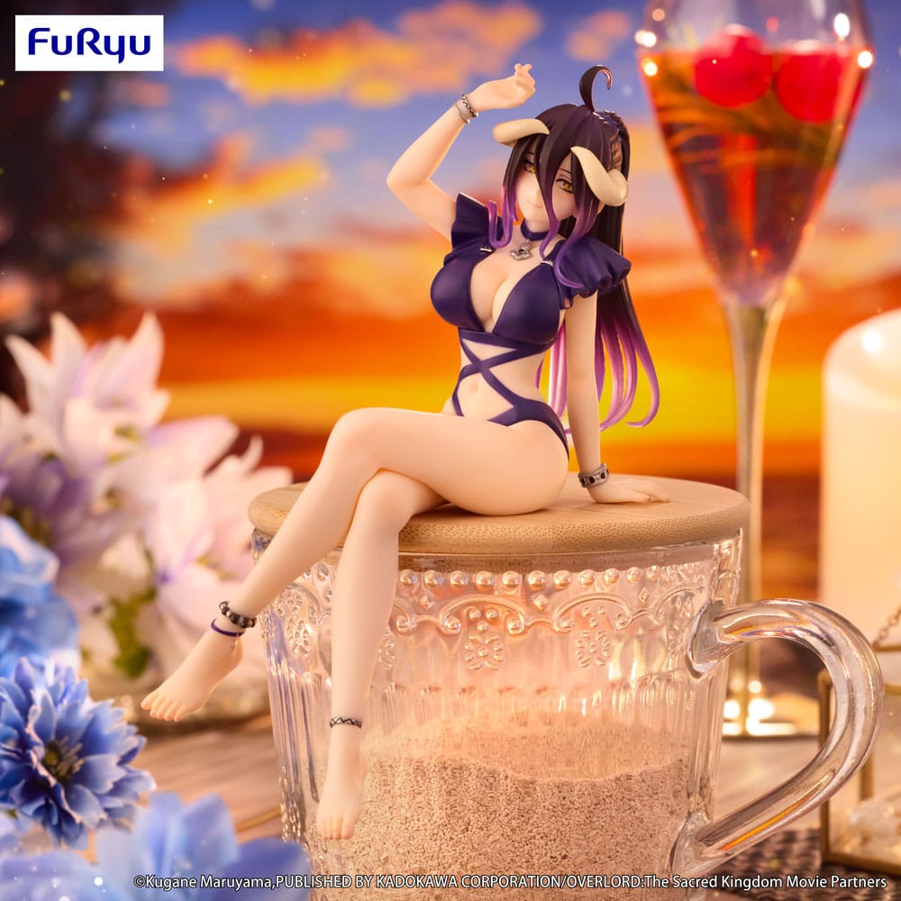 PREORDINE+ 10/2025 Overlord Noodle Stopper PVC Statue Albedo Swimsuit Dark Purple Color Ver. 16 cm