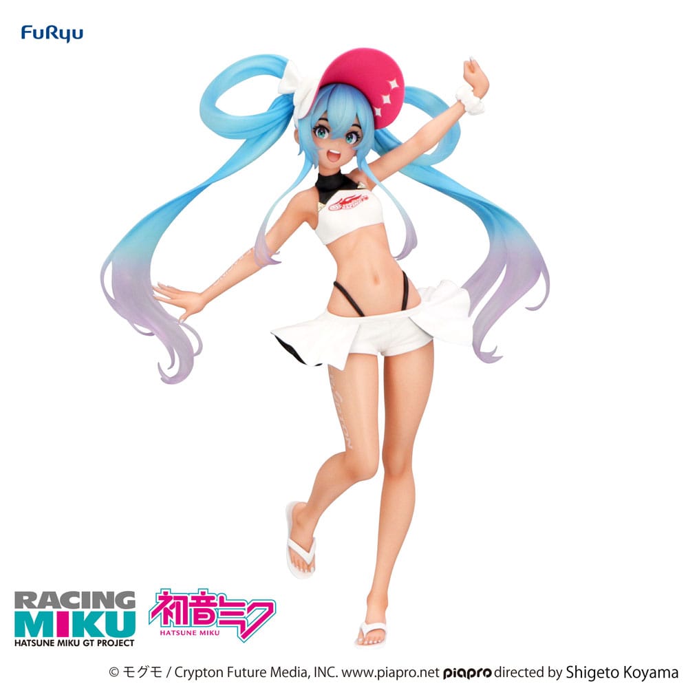 PREORDINE+ 01/2026 Hatsune Miku GT Project Trio-Try-iT PVC Statue Racing Miku 2024 Summer Holiday Ver. 23 cm