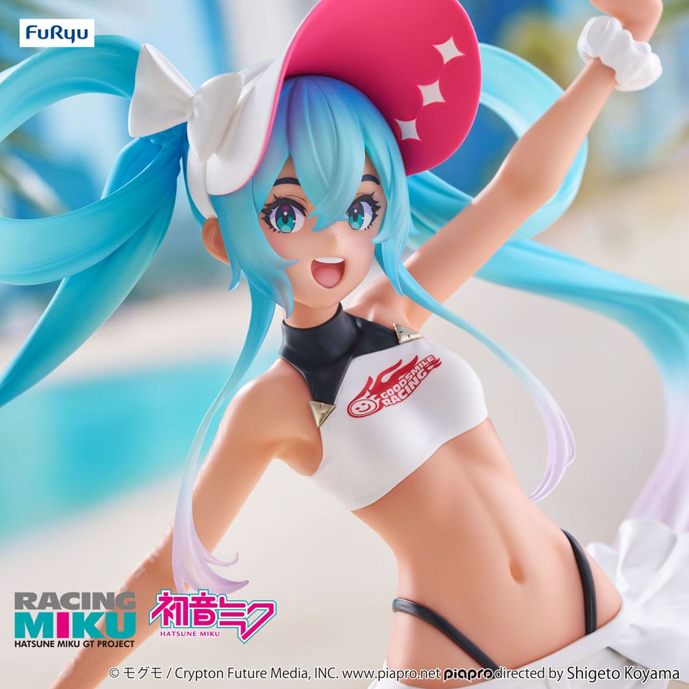 PREORDINE+ 01/2026 Hatsune Miku GT Project Trio-Try-iT PVC Statue Racing Miku 2024 Summer Holiday Ver. 23 cm