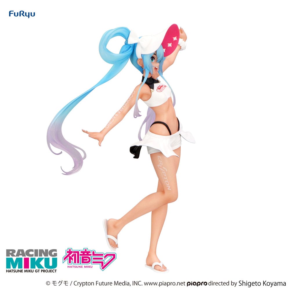 PREORDINE+ 11/2025 Hatsune Miku GT Project Trio-Try-iT PVC Statue Racing Miku 2024 Summer Holiday Ver. 21 cm
