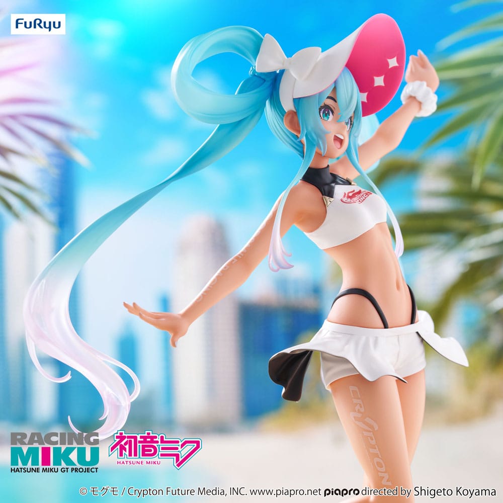 PREORDINE+ 11/2025 Hatsune Miku GT Project Trio-Try-iT PVC Statue Racing Miku 2024 Summer Holiday Ver. 21 cm