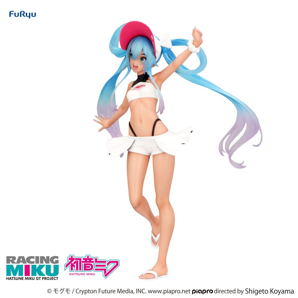 PREORDINE+ 11/2025 Hatsune Miku GT Project Trio-Try-iT PVC Statue Racing Miku 2024 Summer Holiday Ver. 21 cm