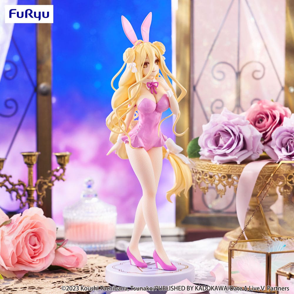 SU ORDINAZIONE Date A Live V BiCute Bunnies PVC Statue Mukuro Hoshimiya Pink Color Ver. 27 cm