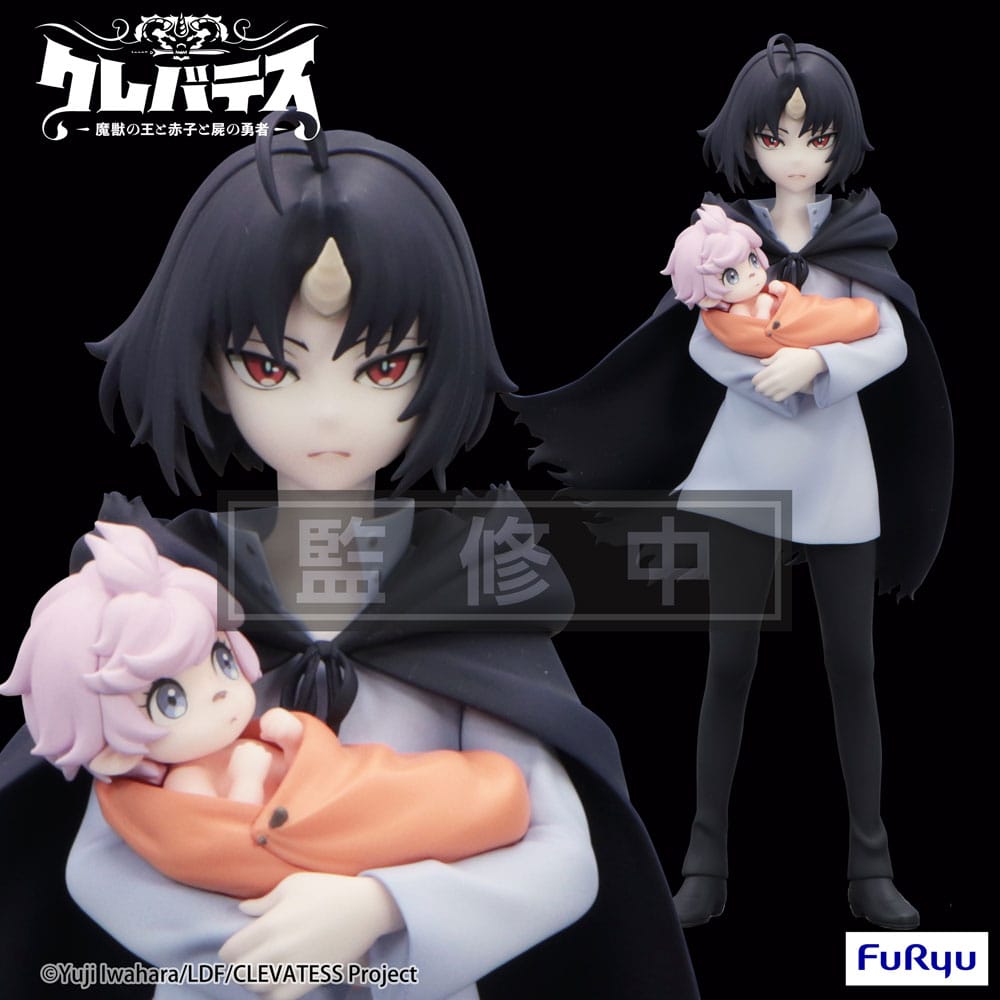 SU ORDINAZIONE Clevatess Trio-Try-iT PVC Statue Clen & Luna 17 cm