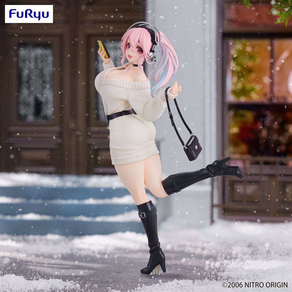IN STOCK Super Sonico Trio-Try-iT PVC Statue Winter Memory Ver. 21 cm