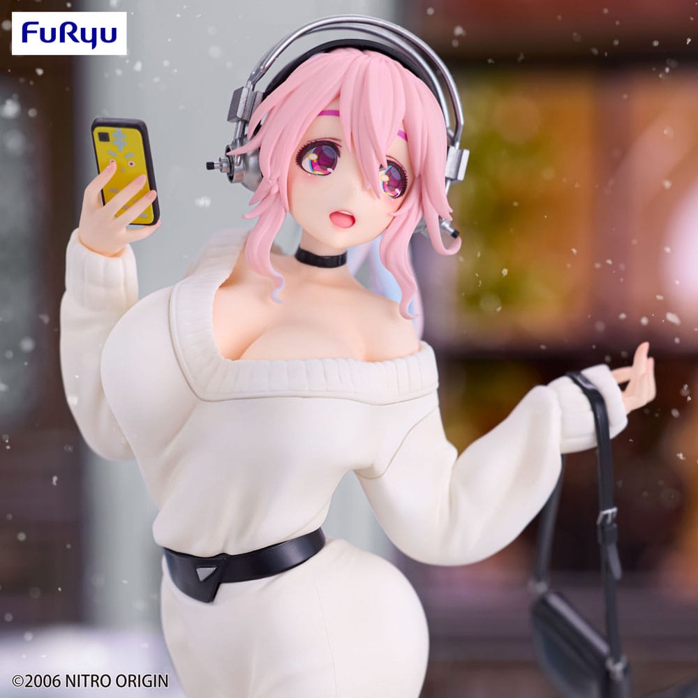 IN STOCK Super Sonico Trio-Try-iT PVC Statue Winter Memory Ver. 21 cm