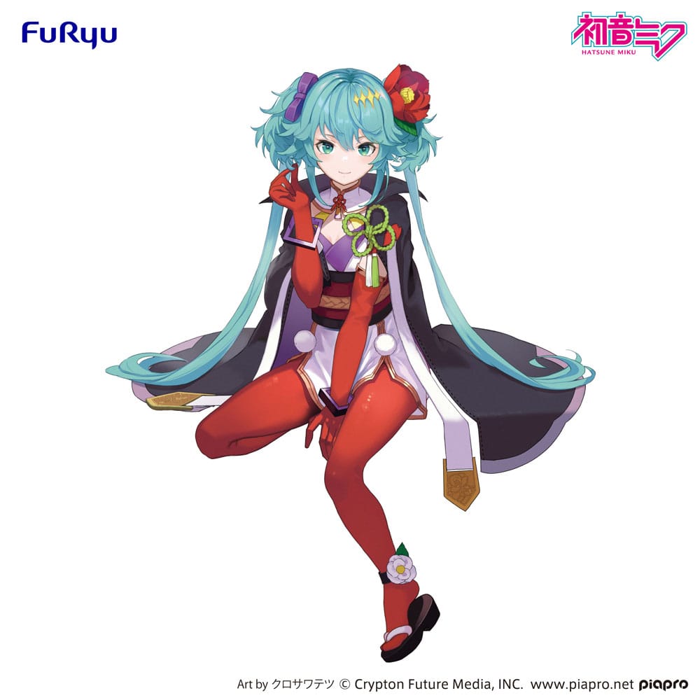 VORBESTELLUNG+ 06/2026 Hatsune Miku Nudelstopper PVC-Statue Blumenfee Kamelie 15 cm