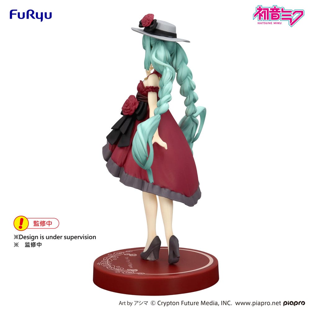 SU ORDINAZIONE Hatsune Miku Trio-Try-iT PVC Statue Hatsune Miku Outing Dress Red Color Ver. 19 cm