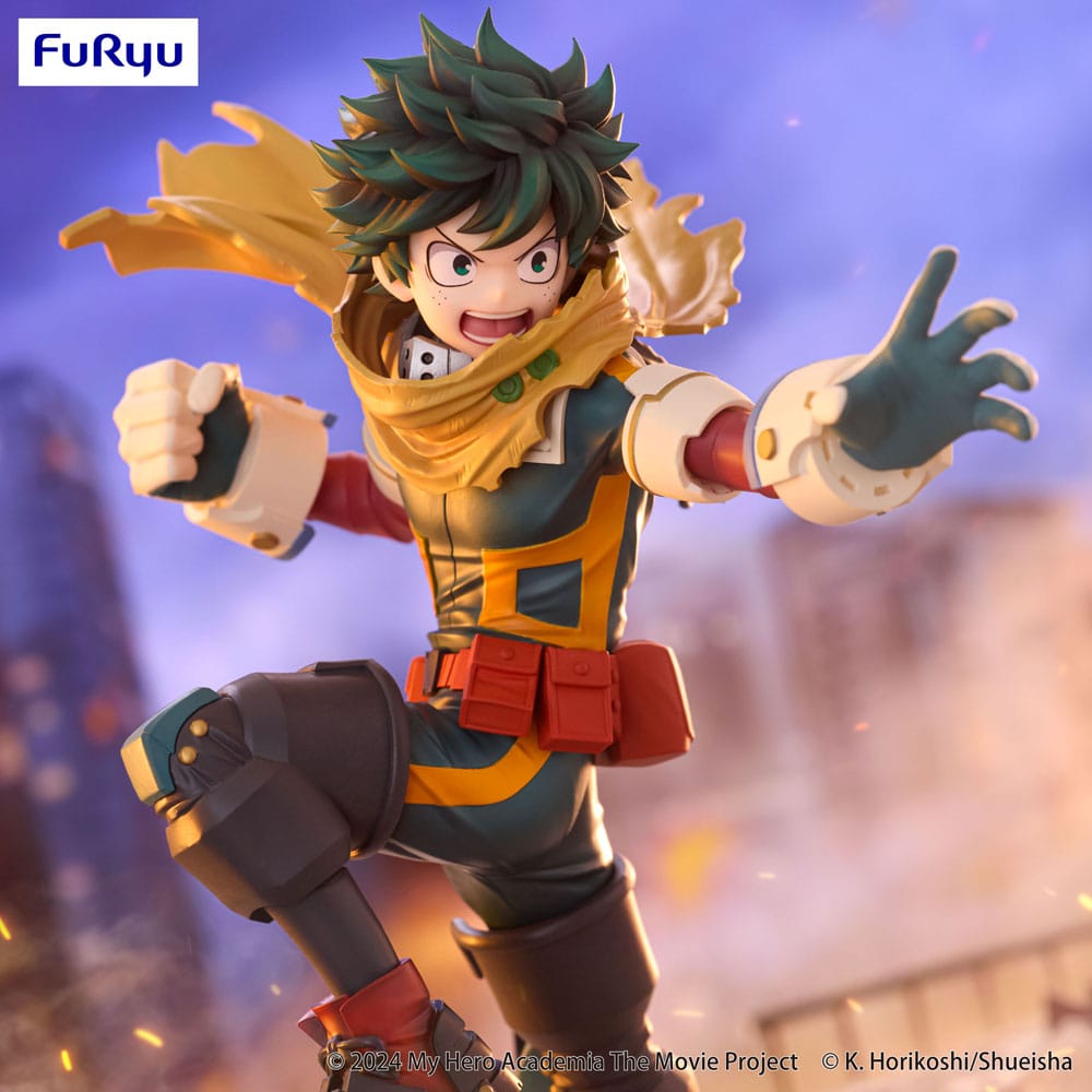 SU ORDINAZIONE My Hero Academia: You're Next Trio-Try-iT PVC Statue Izuku Midoriya 21 cm    