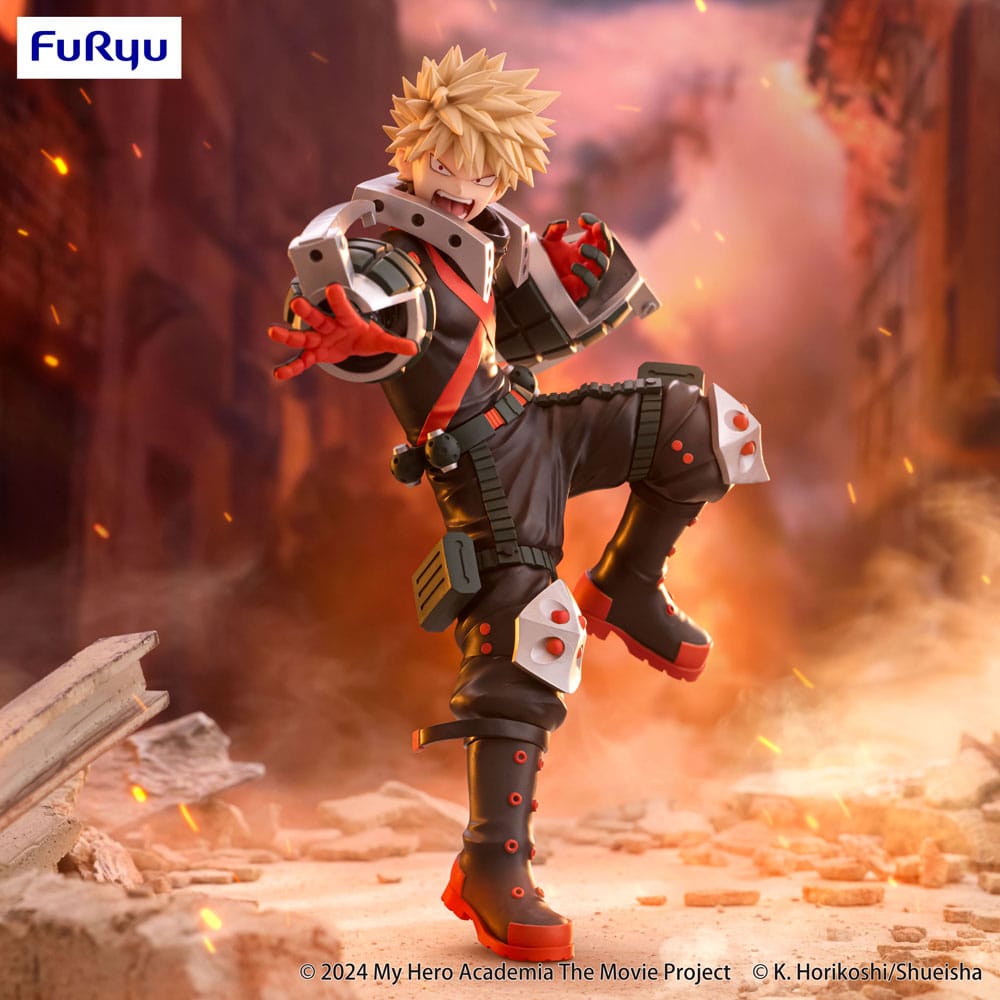 SU ORDINAZIONE My Hero Academia: You're Next Trio-Try-iT PVC Statue Katsuki Bakugo 21 cm     