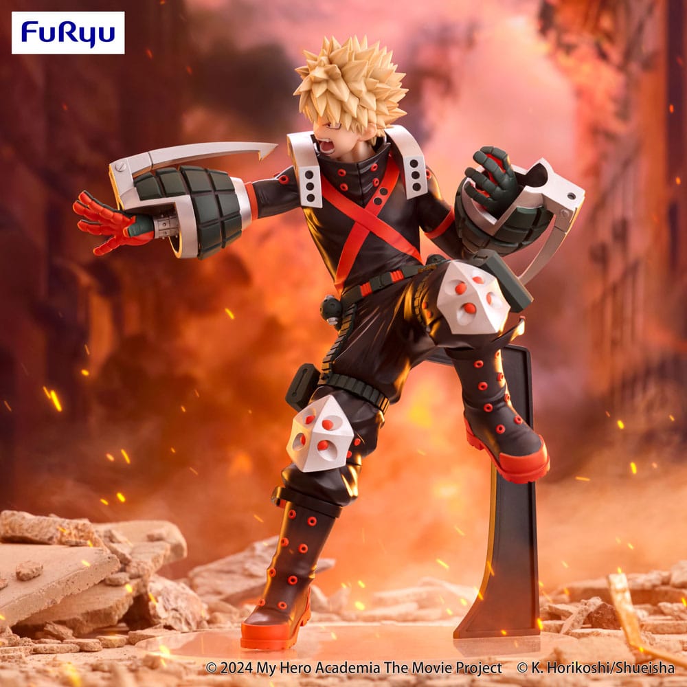 SU ORDINAZIONE My Hero Academia: You're Next Trio-Try-iT PVC Statue Katsuki Bakugo 21 cm     