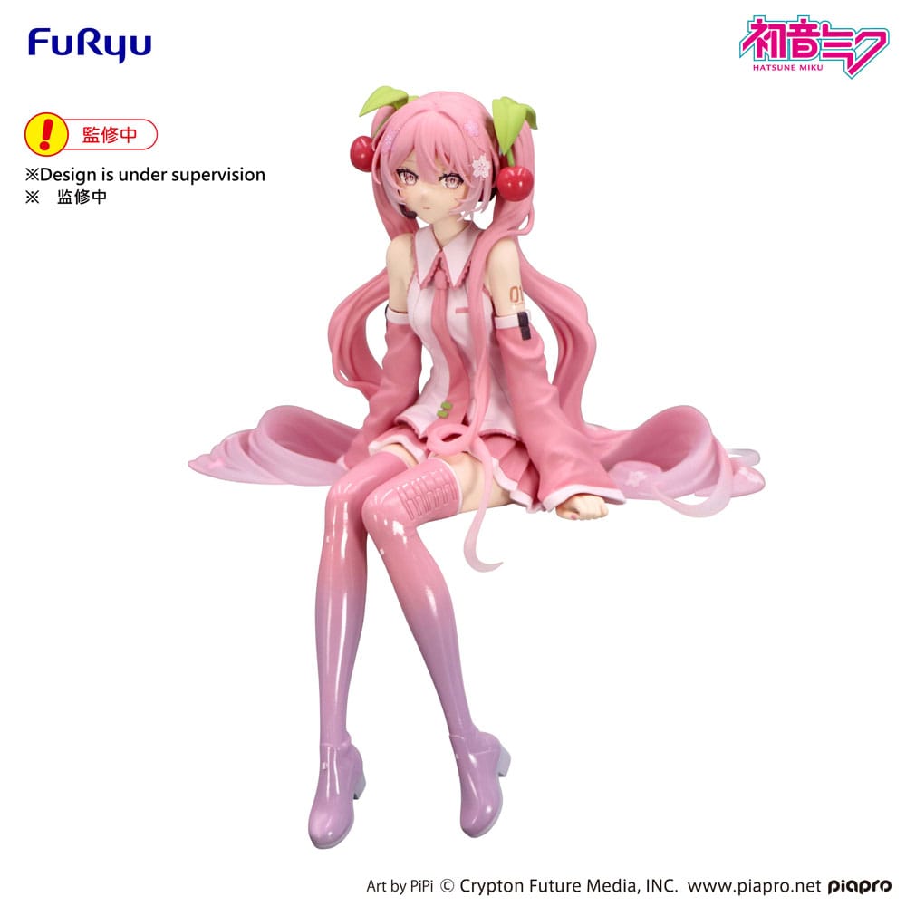 SU ORDINAZIONE Hatsune Miku Noodle Stopper PVC Statue Sakura Miku 2026 14 cm   