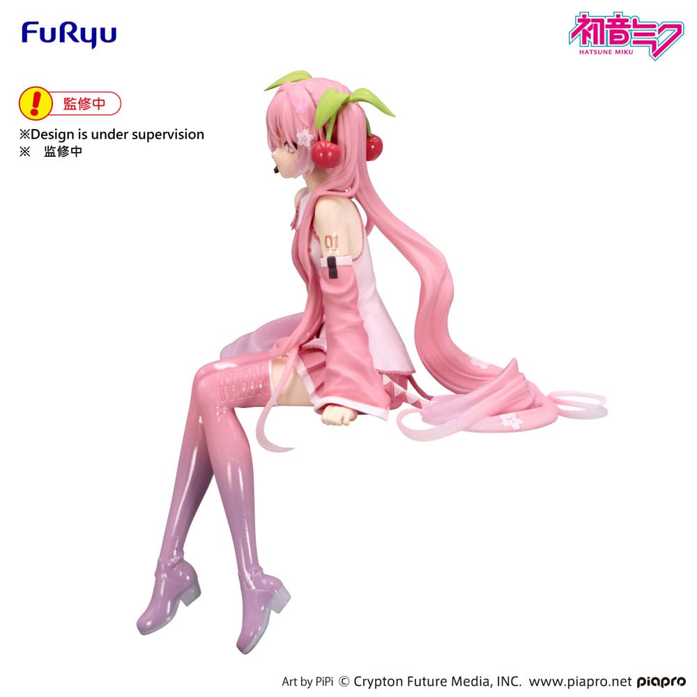 SU ORDINAZIONE Hatsune Miku Noodle Stopper PVC Statue Sakura Miku 2026 14 cm   