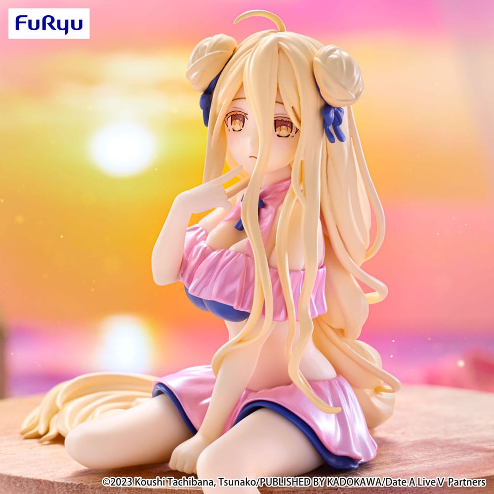 PREORDINE+ 08/2026 Date A Live V Noodle Stopper PVC Statue Mukuro Hoshimiya Swimsuit Pastel Pink Color Ver. 13 cm