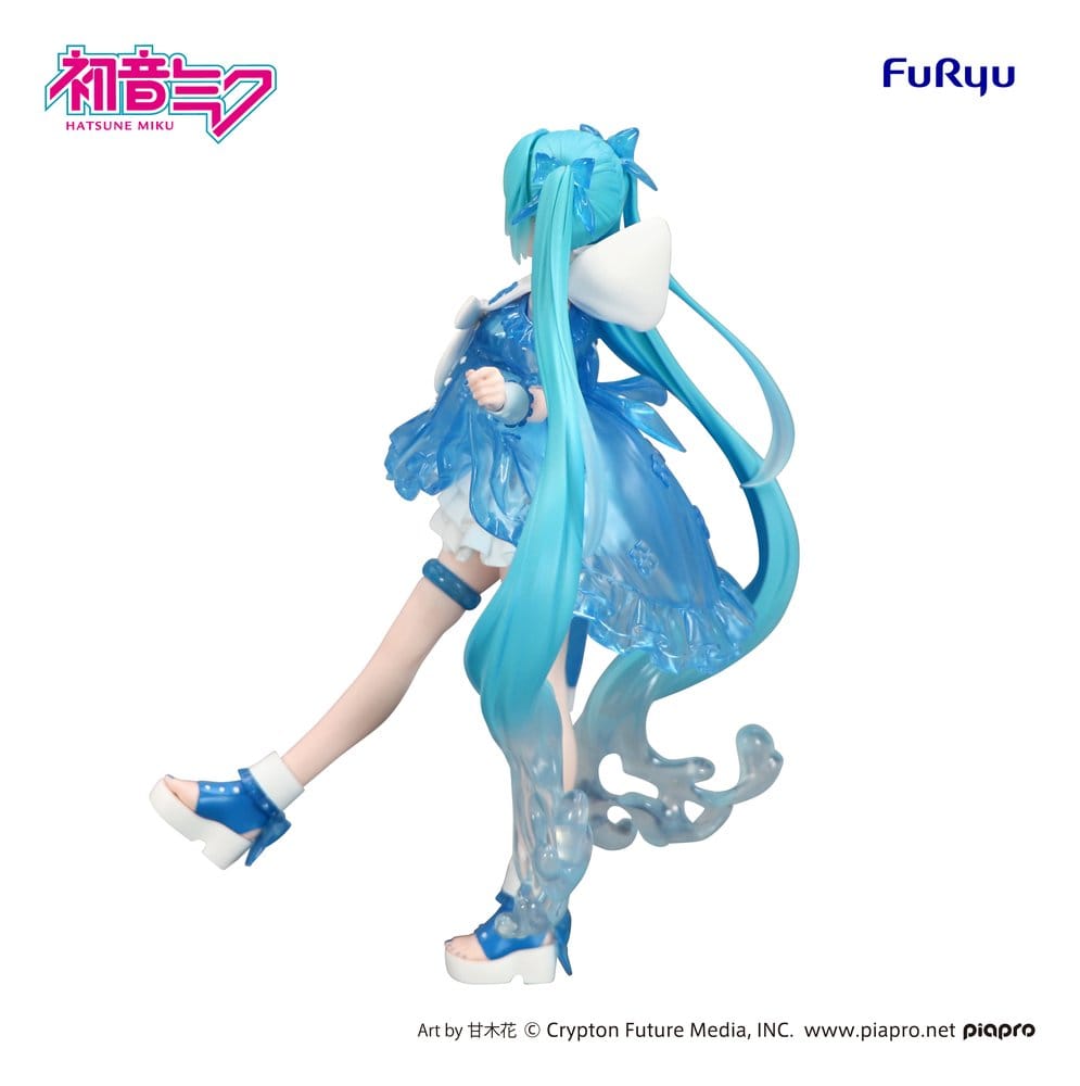 SU ORDINAZIONE Hatsune Miku Trio-Try-iT PVC Statue Miku Rainy Dance 19 cm