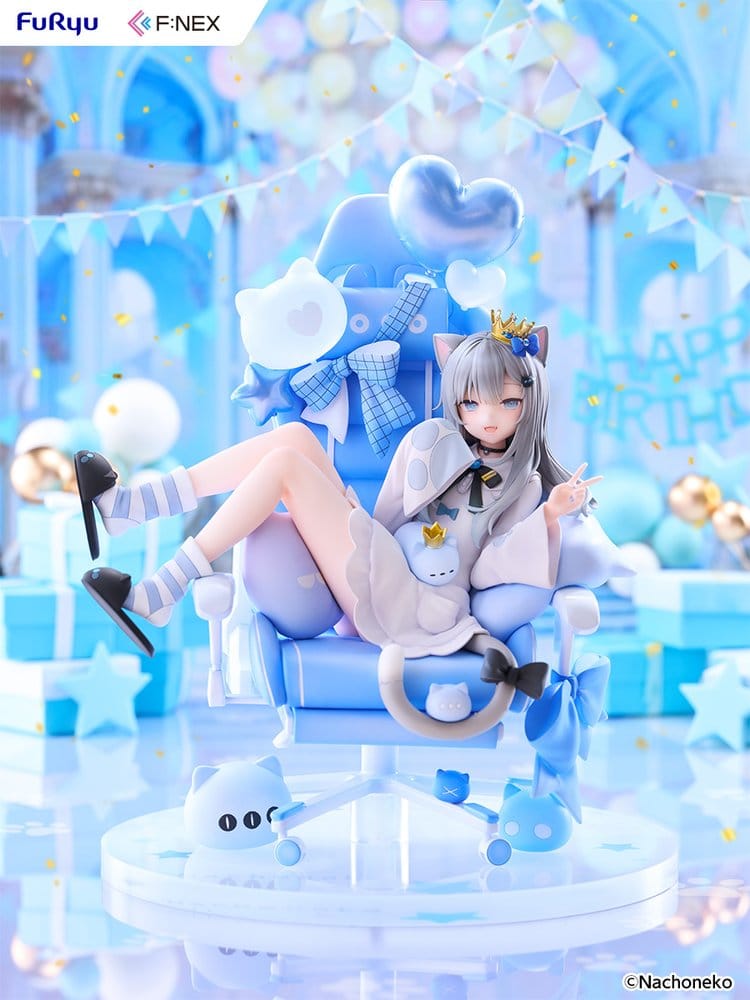 PREORDINE+ 09/2027 Virtual YouTuber F:NEX PVC Figure 1/7 Nachoneko Birthday Ver. 24 cm