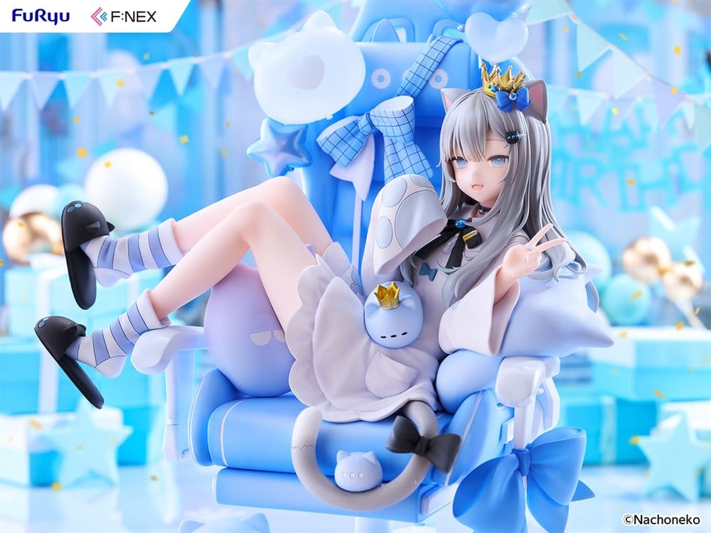 PREORDINE+ 09/2027 Virtual YouTuber F:NEX PVC Figure 1/7 Nachoneko Birthday Ver. 24 cm