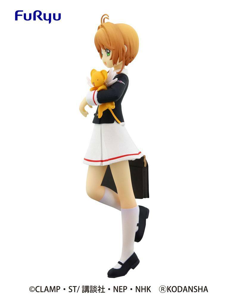 (Scatola Danneggiata) Card Captor Sakura Clear Card Special PVC Statue Tomoeda Junior High School Uniform 17 cm