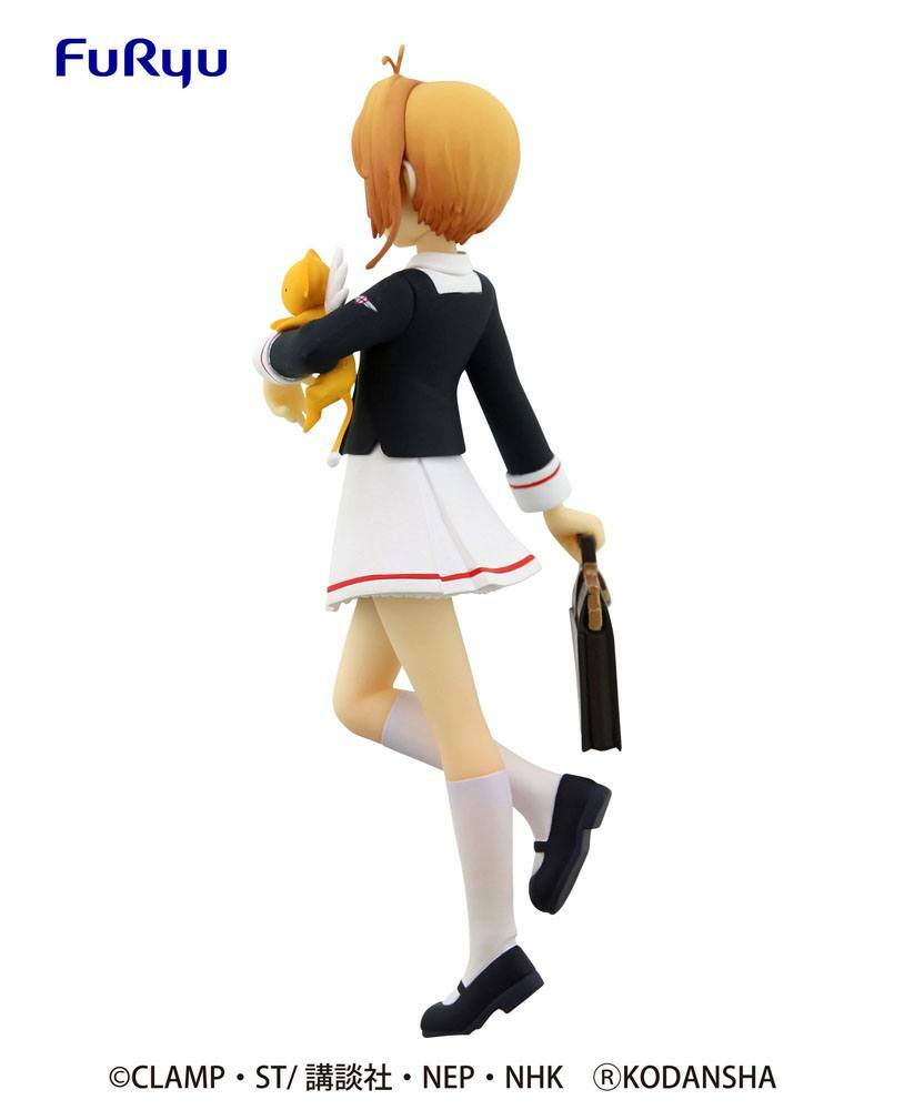 (Scatola Danneggiata) Card Captor Sakura Clear Card Special PVC Statue Tomoeda Junior High School Uniform 17 cm