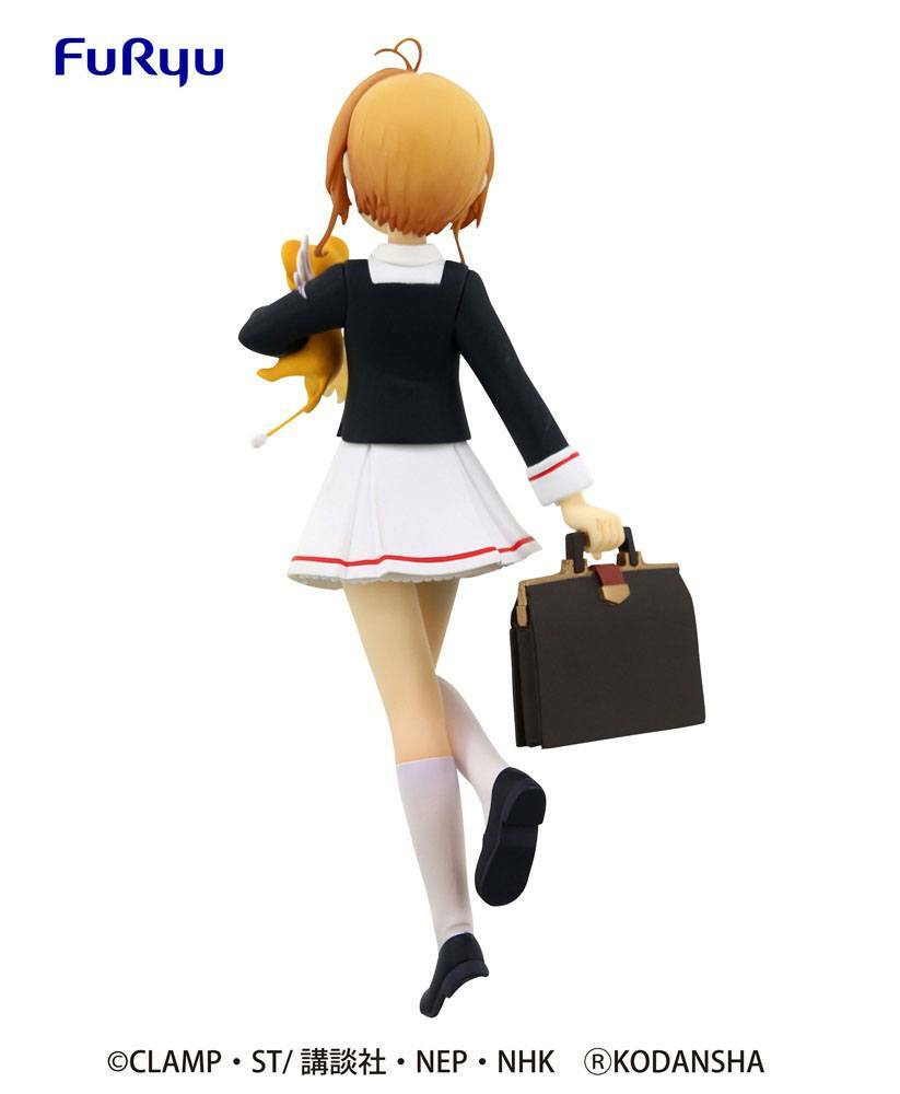 (Scatola Danneggiata) Card Captor Sakura Clear Card Special PVC Statue Tomoeda Junior High School Uniform 17 cm