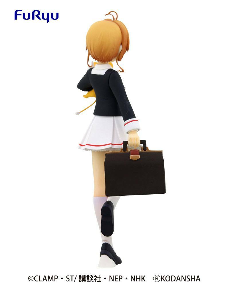 (Scatola Danneggiata) Card Captor Sakura Clear Card Special PVC Statue Tomoeda Junior High School Uniform 17 cm