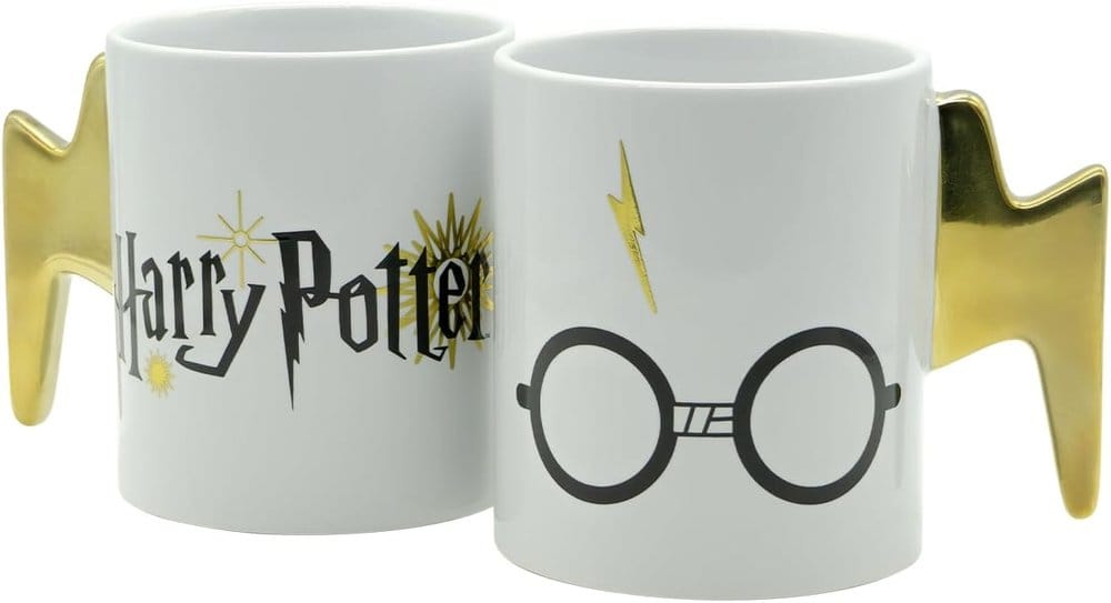 🧪 LAB | SU ORDINAZIONE Harry Potter Mug Glasses Lightning Handle 460 ml