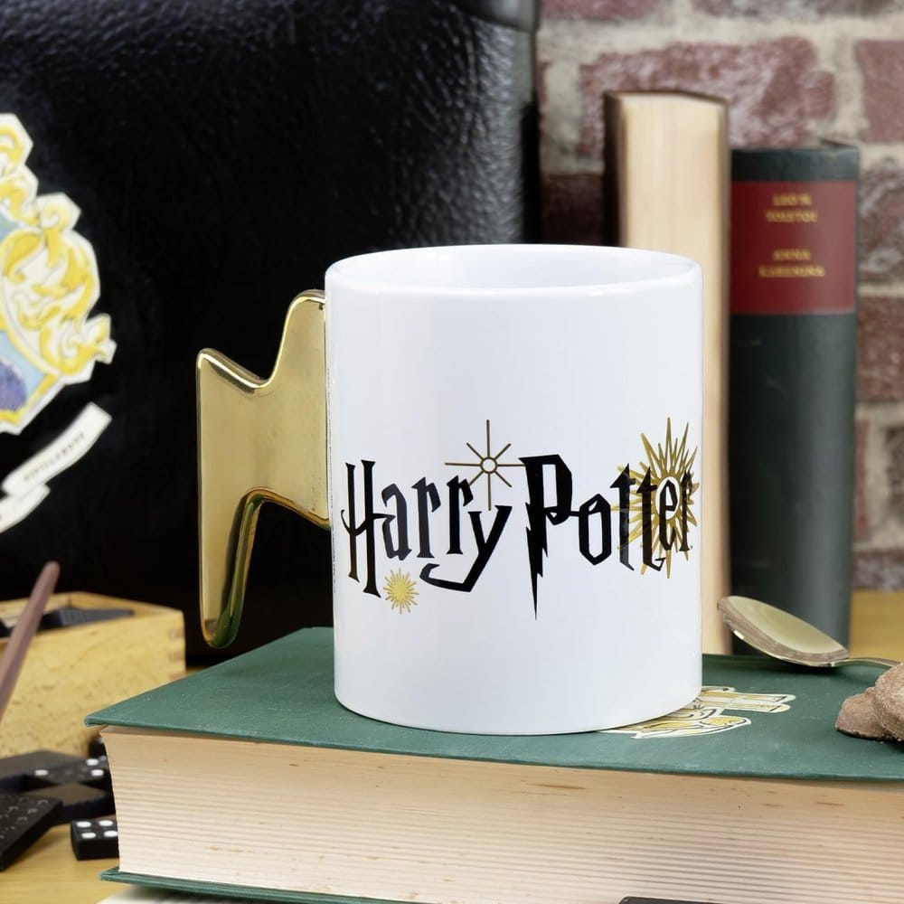 🧪 LAB | SU ORDINAZIONE Harry Potter Mug Glasses Lightning Handle 460 ml