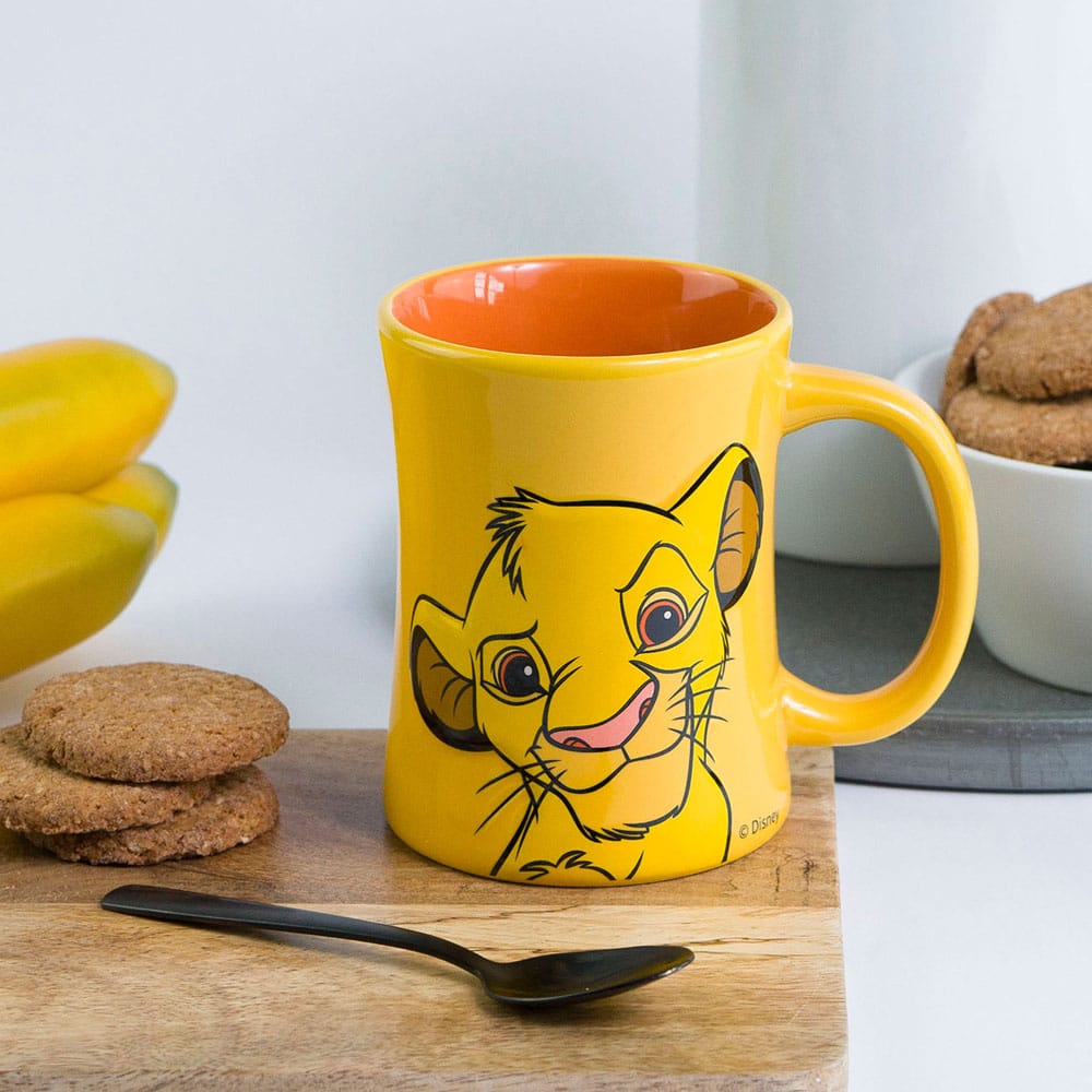 🧪 LAB | SU ORDINAZIONE Disney The Lion King 3D Relief Mug Simba 360 ml