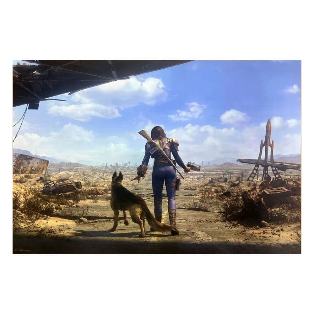 SU ORDINAZIONE Fallout 4 Art Print Neighborhood Patrol 30 x 40 cm - unframed *PREZZO SPECIALE* ESAURITO