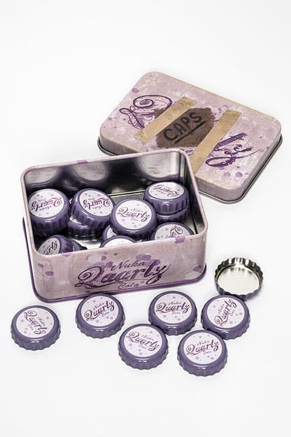 AUF BESTELLUNG Fallout Bottle Caps Serie Sammlerdose Nuka Quartz 10 cm