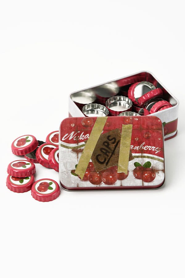 AUF BESTELLUNG Fallout Bottle Caps Serie Sammlerdose Nuka Cranberry 10 cm
