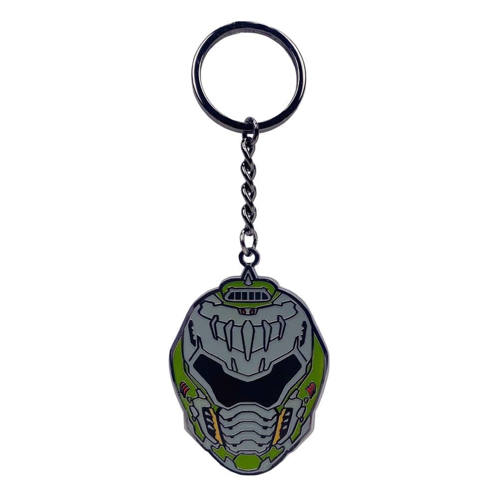SU ORDINAZIONE Doom The Dark Ages Metal Keychain Helmet ESAURITO