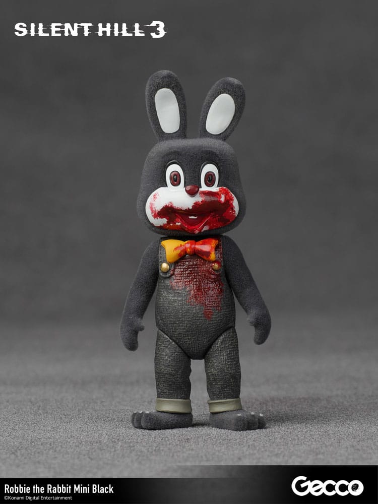 Auf Bestellung gefertigt: Silent Hill 3 Mini-Actionfigur Robbie das Kaninchen, Mini-Version, Schwarz, 10 cm