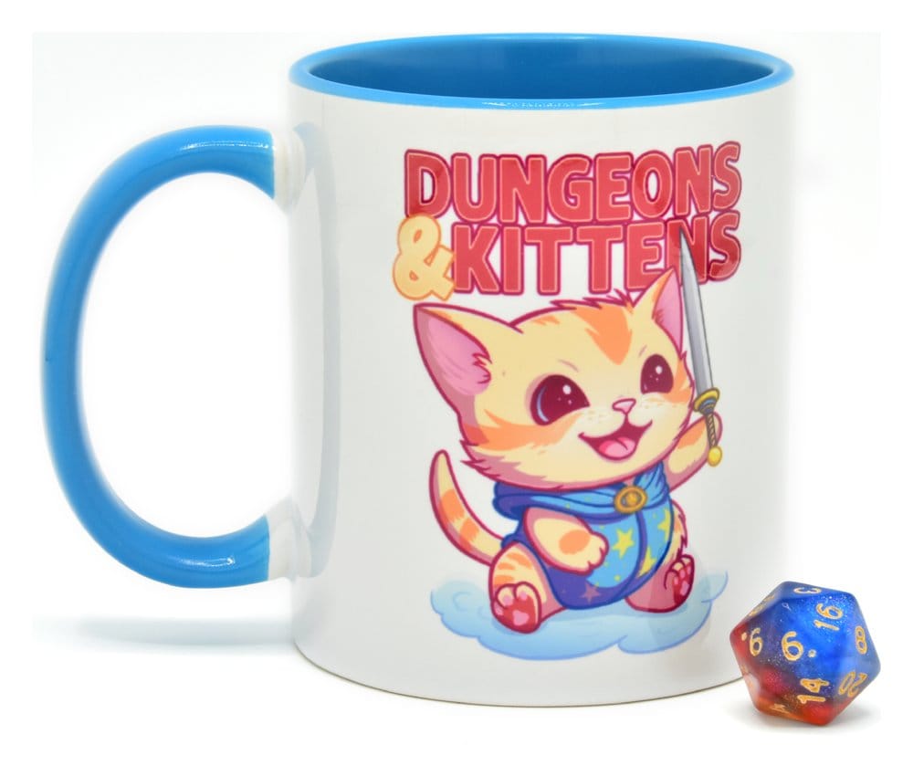 🧪 LAB | SU ORDINAZIONE Glassstaff Gift Set Mug & Dice D20 Dungeons & Kittens