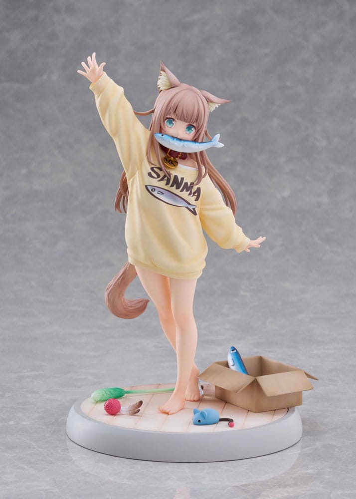 SU ORDINAZIONE My Cat Is a Kawaii Girl Statue 1/6 Kinako Play With Ver. AmiAmi Limited Edition 21 cm
